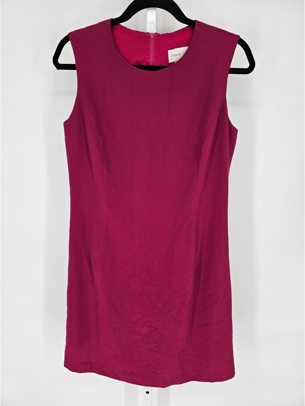 Casual Corner Women's Purple Sleeveless Round Neck Knee Length Dress Size 10